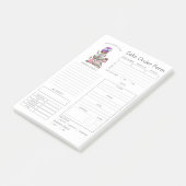 ベーカリーカスタムケーキ注文型枠ポストイットノート ポストイット (アングル)