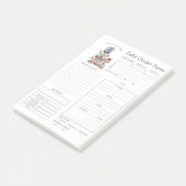 ベーカリーカスタムケーキ注文型枠ポストイットノート ポストイット (アングル)