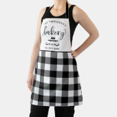 ベーカリーカスタムバッファロープレイドファームハウスキッチン エプロン (インサイチュ)