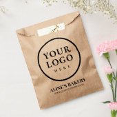 ベーカリーカスタムビジネスロゴ紙バッグ フェイバーバッグ (封をした状態)