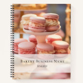 ベーカリーカスタムフォトソーシャルメディアQRコード ノートブック (正面)