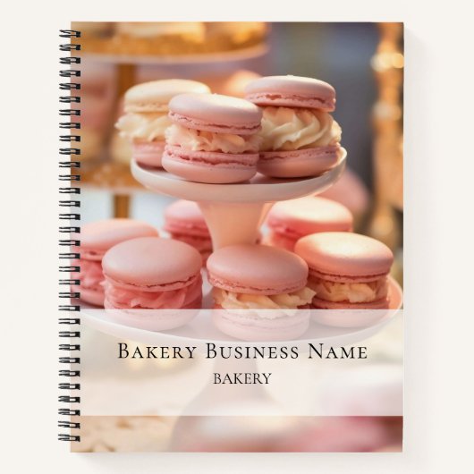 ベーカリーカスタムフォトソーシャルメディアQRコード ノートブック (正面)
