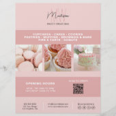 ベーカリーカスタムモノグラムロゴビジネスマーケティング チラシ (正面)