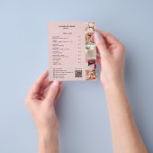 ベーカリーカスタム価格表写真ソーシャルメディアQR チラシ (手)