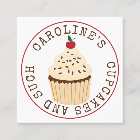 ベーカリーカスタム名刺2 スクエア名刺 (正面)