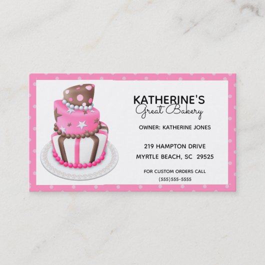 ベーカリーカスタム名刺 名刺 (正面)