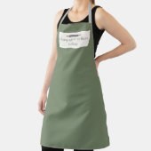 ベーカリーカスタム名：オリーブ・グリーン・シェフまたはスタッフ・エプロン エプロン (インサイチュ)