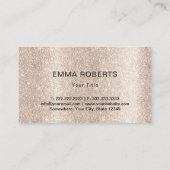 ベーカリーカップケモダンーキ金ゴールドペストリーバッグケーキ 名刺 (裏面)