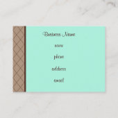 ベーカリーカップケーキの名刺 名刺 (裏面)