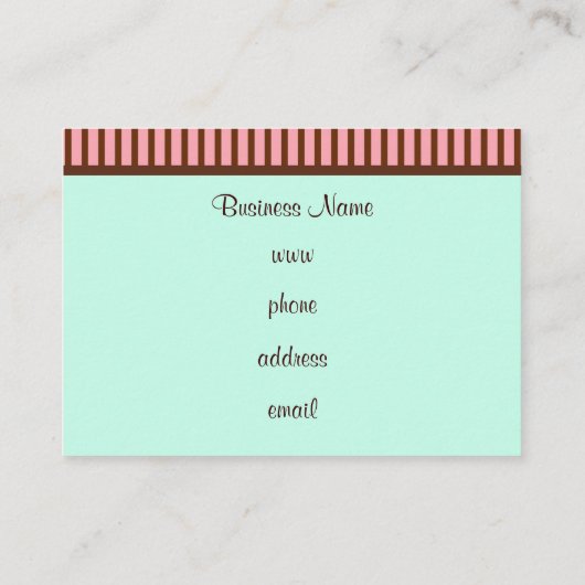 ベーカリーカップケーキの名刺 名刺 (裏面)