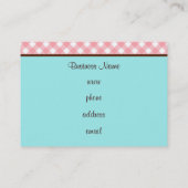 ベーカリーカップケーキの名刺 名刺 (裏面)