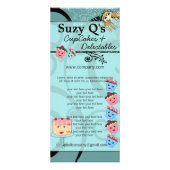 ベーカリーカップケーキアクアブルー旋回ラックカード ラックカード (裏面)