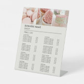 ベーカリーカップケーキショップの価格表 台座サイン (正面)