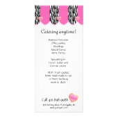 ベーカリーカップケーキスクーターピンクゼブラ ラックカード (裏面)