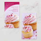 ベーカリーカップケーキビジネスカード 名刺 (正面/裏面)