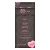 ベーカリーカップケーキピンクチョコレートブラウン ラックカード (裏面)