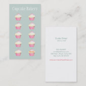 ベーカリーカップケーキベイカーカスタマーロイヤリティパンチ ロイヤリティカード (正面/裏面)