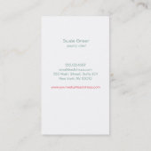 ベーカリーカップケーキベイカーカスタマーロイヤリティパンチ ロイヤリティカード (裏面)