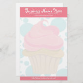 ベーカリーカップケーキ置き 便箋 (正面/裏面)