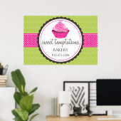 ベーカリーカップケーキ ポスター (ホームオフィス)