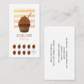 ベーカリーカフェカップケーキベイカーペストリーシェフカテラーロヤ ロイヤリティカード (正面/裏面)