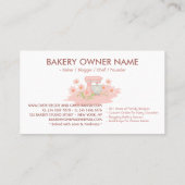 ベーカリーカフェケーキメーカー自家製フードロゴ 名刺 (裏面)