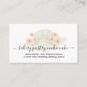 ベーカリーカフェケーキ自家製フードロゴサイン 名刺 (正面)