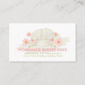 ベーカリーカフェケーキ自家製フードロゴ 名刺 (正面)