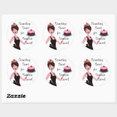 ベーカリーギフトラベルとシール ラウンドシール (シート)