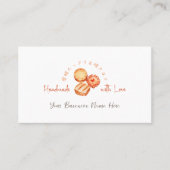 ベーカリークッキーベイカーロイヤリティカードビスケット素朴 名刺 (正面)