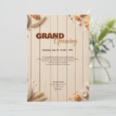 ベーカリーグランドオープニング招待状テンプレート シーズンカード (スタンド正面)