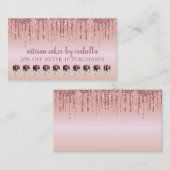 ベーカリーグリッタードリップバラ金ゴールドロイヤリティパンチ ロイヤリティカード (正面/裏面)