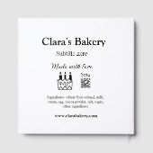 ベーカリーケーキに愛q rで作った具材を加える ゲストブック (裏面)