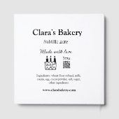 ベーカリーケーキに愛q rで作った具材を加える ゲストブック (裏面)