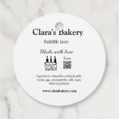 ベーカリーケーキに愛q rで作った具材を加える フェイバータグ (裏面)