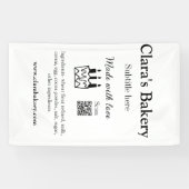 ベーカリーケーキに愛q rで作った具材を加える 横断幕 (横)