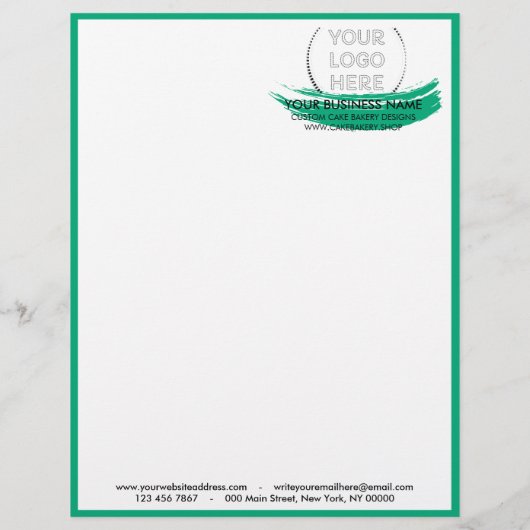 ベーカリーケーキオーダー型枠グリーン チラシ (裏面)