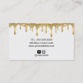 ベーカリーケーキカップケーキデザートウ素朴ンド 名刺 (裏面)