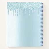 ベーカリーケーキターコイズペストリーグリッタードリップスデザート ノートブック (裏面)