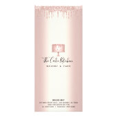 ベーカリーケーキバラ金ゴールドグリッターパティシシェフメニュー ラックカード (裏面)