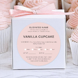 ベーカリーケーキホーム法律的食品使用許諾 ラウンドシール