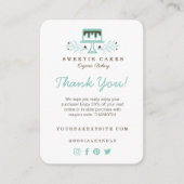 ベーカリーケーキロゴご購入ありがとうございます エンクロージャーカード (正面)