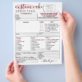 ベーカリーケーキ注文型枠 チラシ (手)