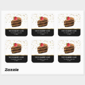 ベーカリーケーキ紙吹雪 スクエアシール (シート)