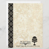 ベーカリーコンテンポラリー会社レターヘッドテンプレート レターヘッド (正面/裏面)