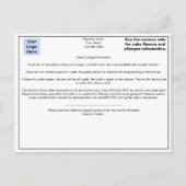 ベーカリーサイト用イベントケーキ配送カード ポストカード (正面)