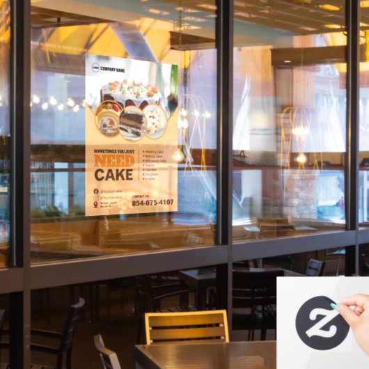 ベーカリーサービスウィンドウの固定 ウィンドウサイン (レストラン窓)