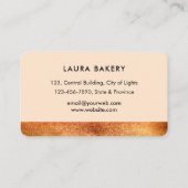 ベーカリーシェフと転がウィスクのピン配管バッグ金ゴールド 名刺 (裏面)