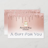 ベーカリーシェフのバラ金ゴールド滴下贈与証 (正面/裏面)