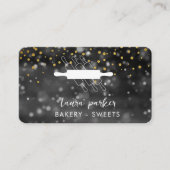 ベーカリーシェフ転がのピン白黒手作り 名刺 (正面)